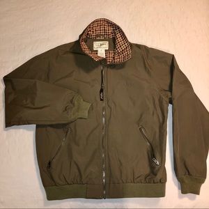 L.L Bean Men’s Warm-up Jacket, Flannel lined